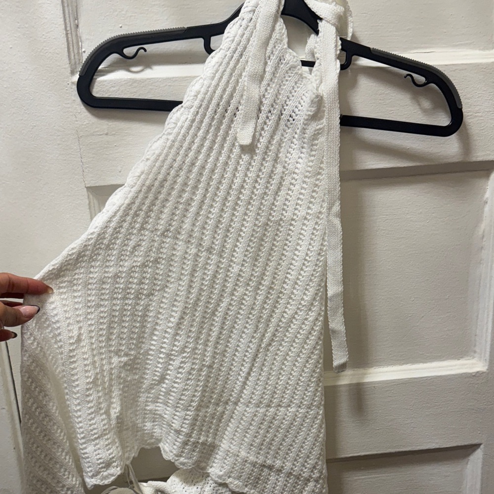 White  Halter Top